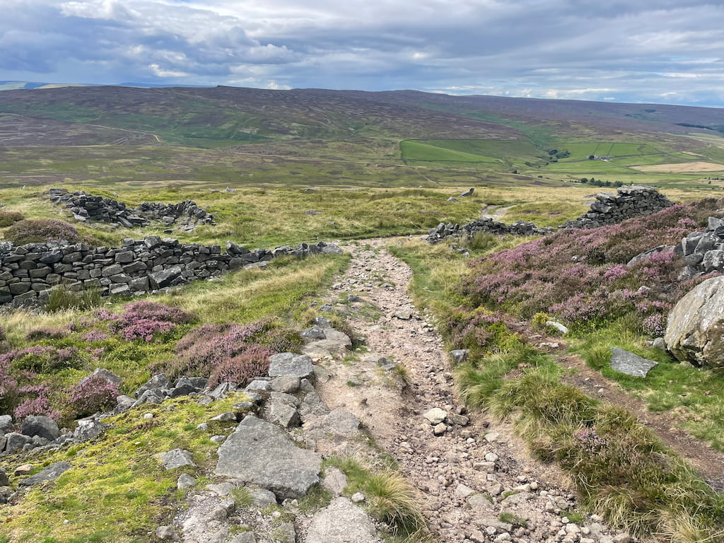 end of main stanage edge walk where you can turn left or go bacl