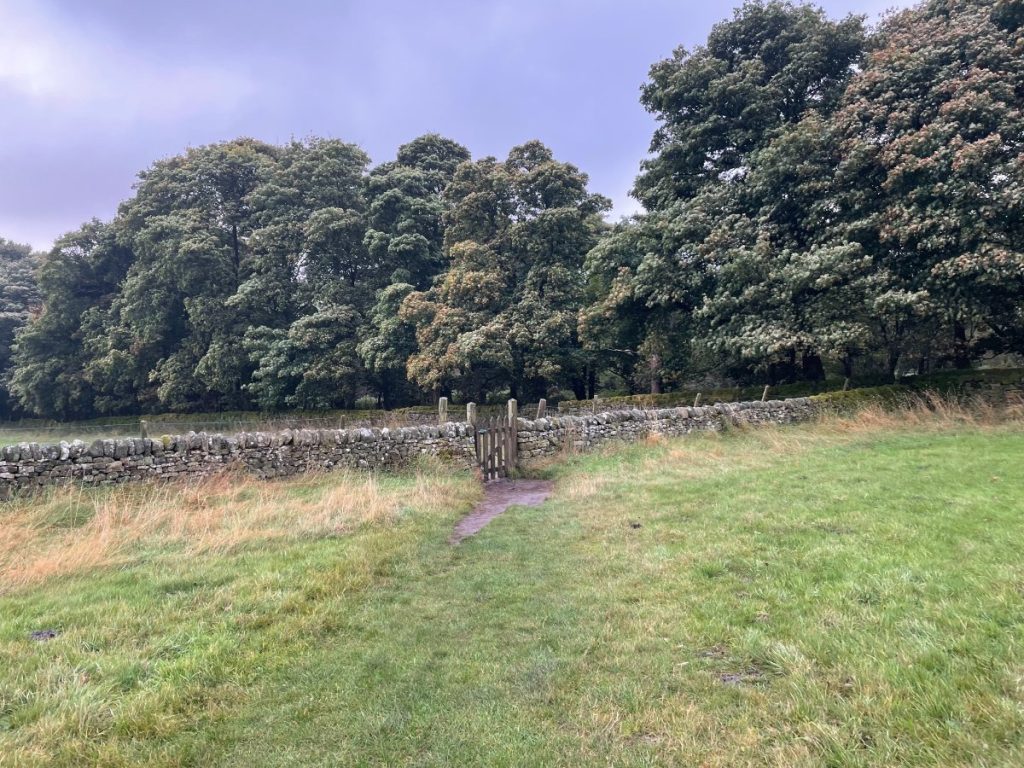 gate leading to national trust haywood car park
