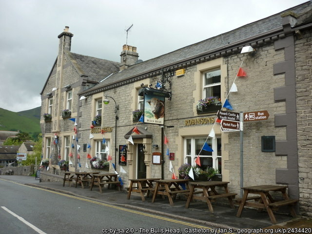 Bulls head castelton outside street view
