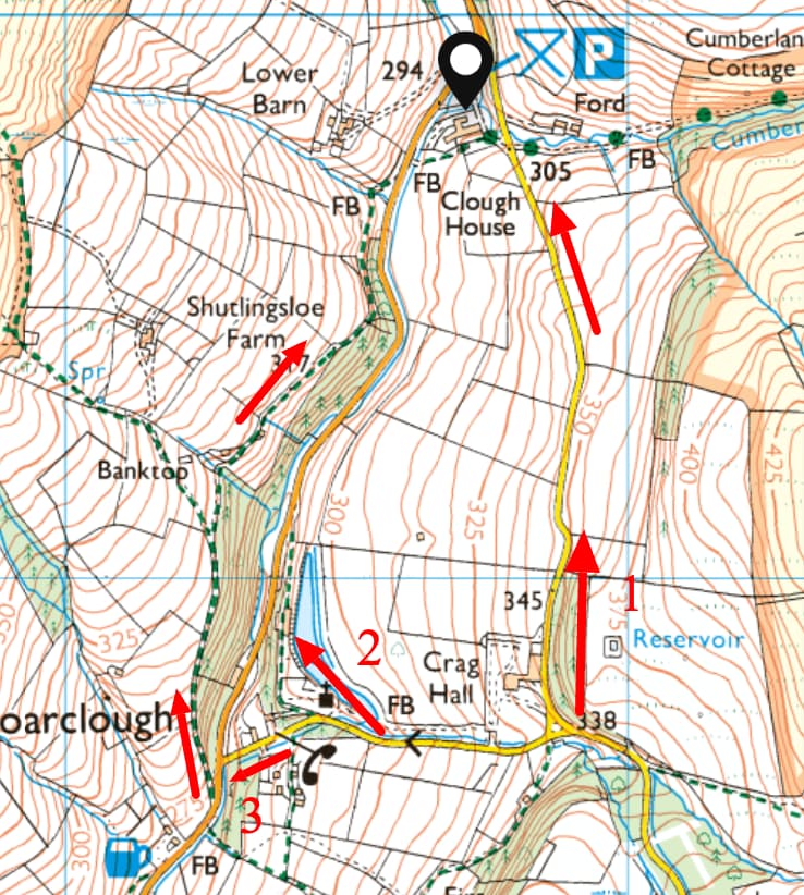 Three Shires Head Walking Map ending routes _ OS Maps