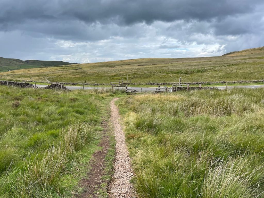 three shires head walk crossing back across a54