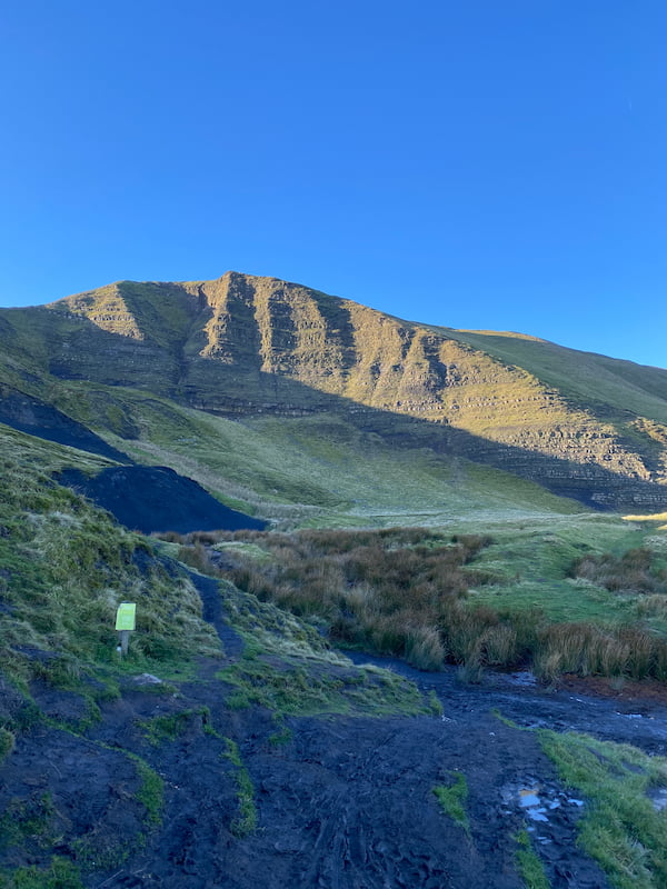 mam tor mountain from below walking route