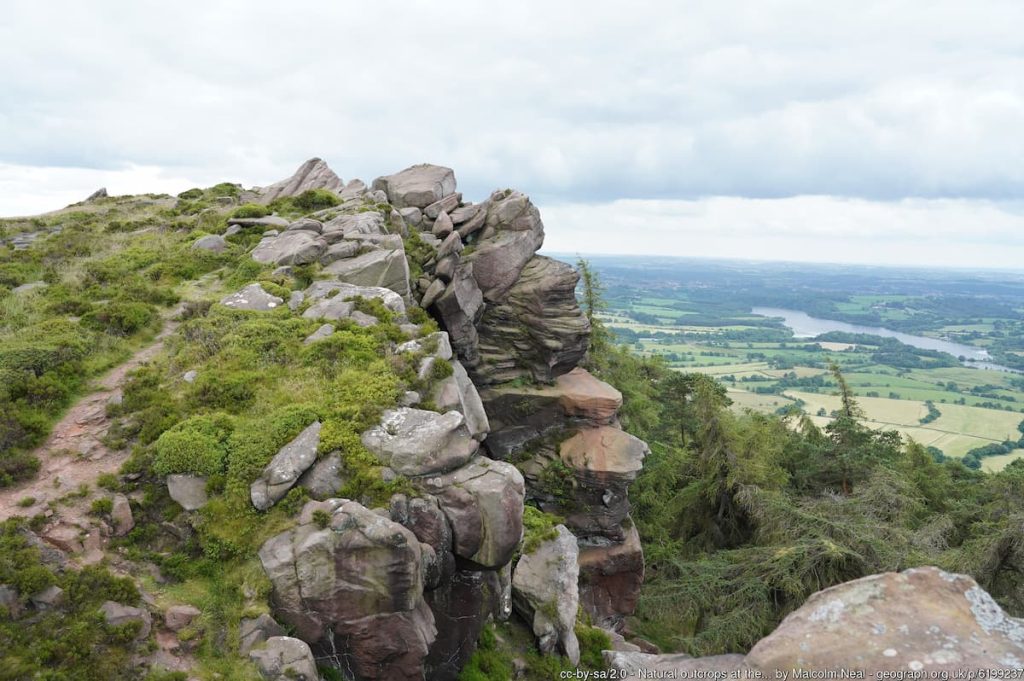the roaches view from along the path above