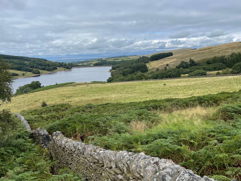 view of errwood reservoir from far side