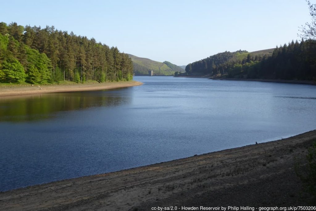 Howden Reservoir in peak district
