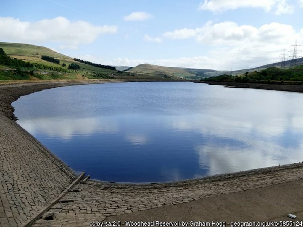 Woodhead Reservoir in the peak district