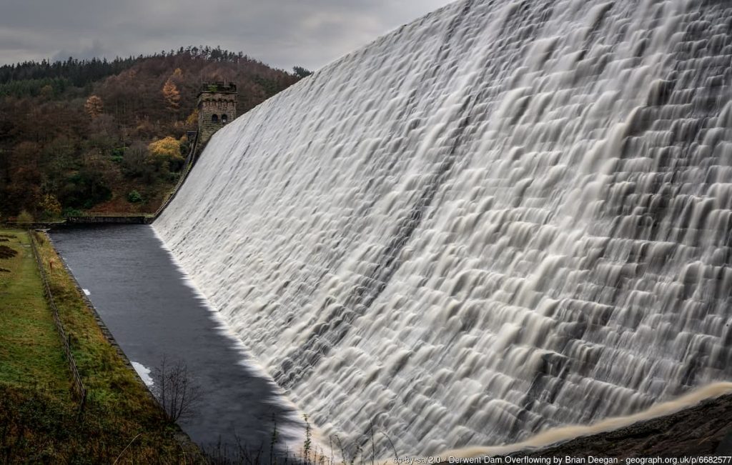 derwent dam overflowing