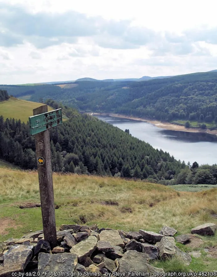 footpath just up from the reservoir
