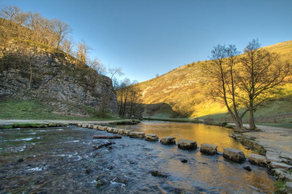 Dovedale Stepping Stones by Mark Hughes