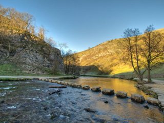 Dovedale Stepping Stones by Mark Hughes