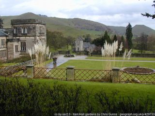 Ilam Hall and gardens