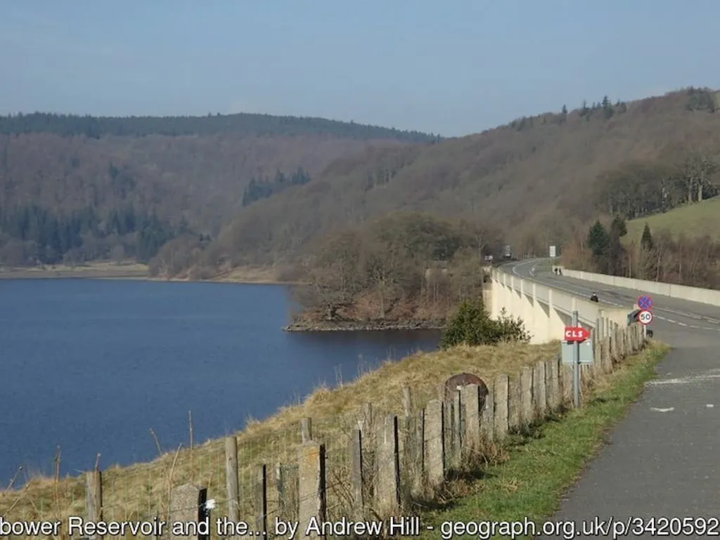 Ladybower Reservoir at Ashopton viaduct