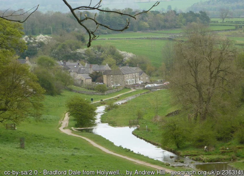 Youlgreave & Bradford Dale wild swimming spot in the peak district