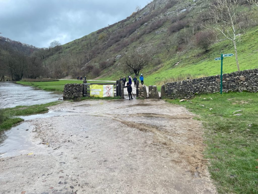 gate just after dovedale stepping stones