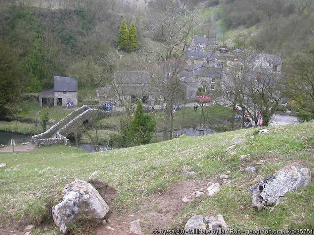 milldale Viator Bridge with view over village