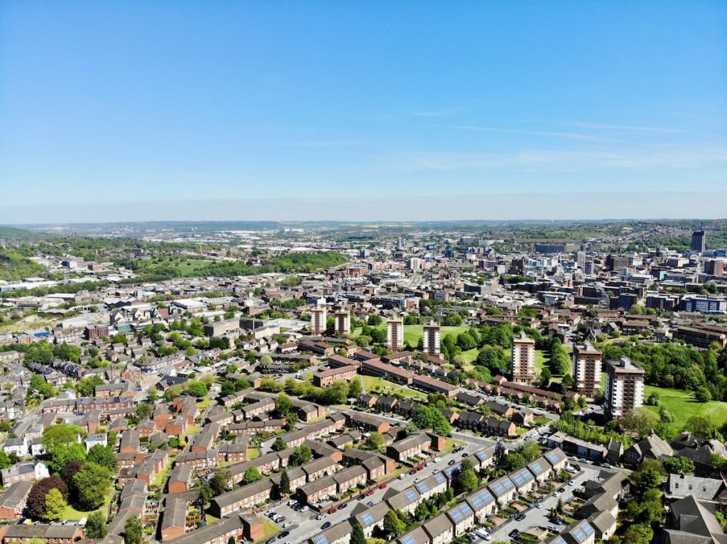 sheffield from above