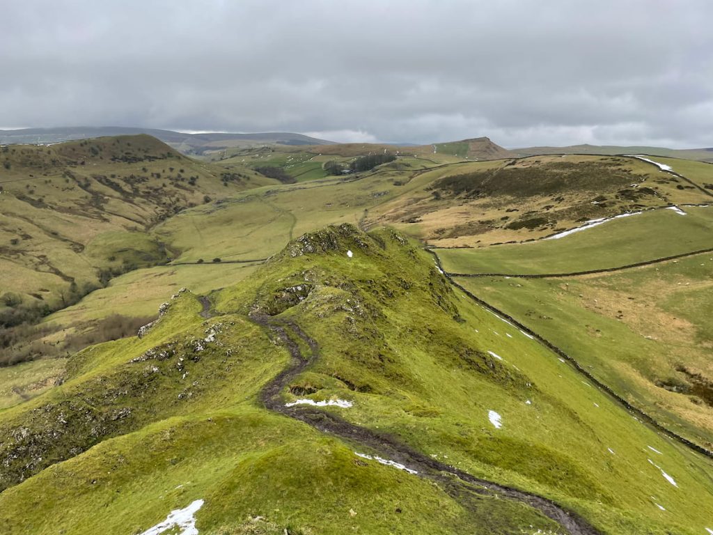 back of chrome hill path down - dragons back