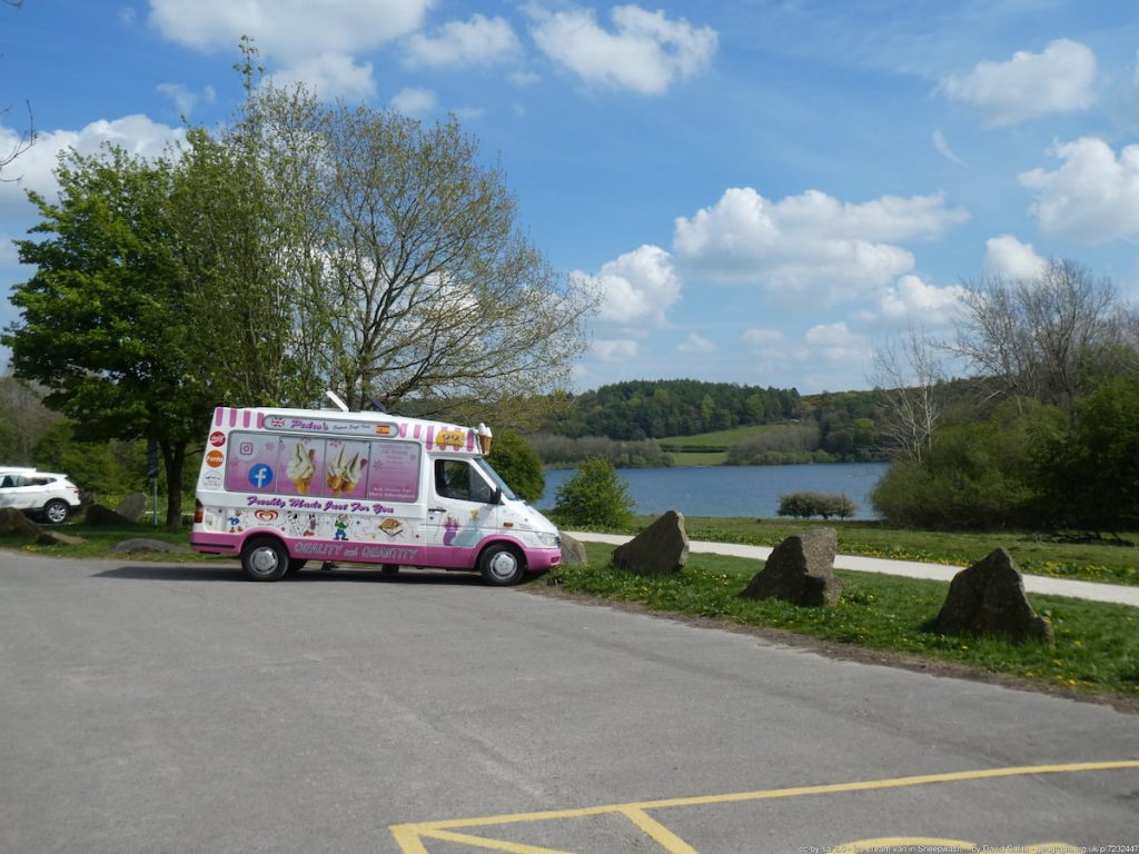 ice cream van at Carsington Water