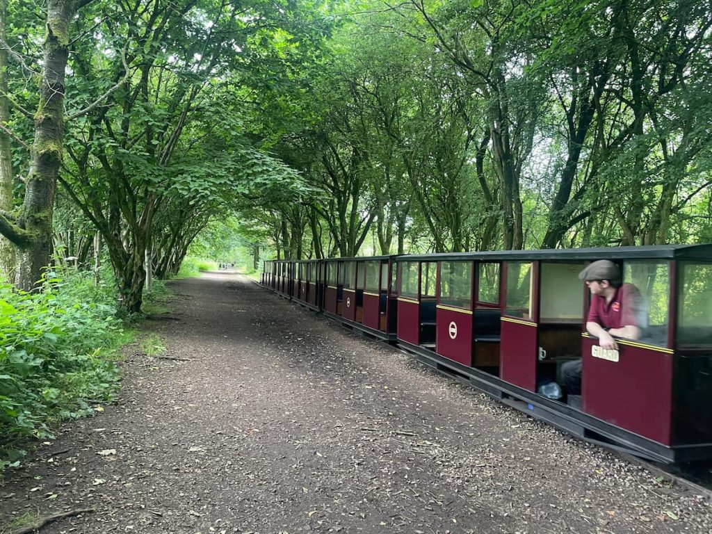 mini train at rudyard lake