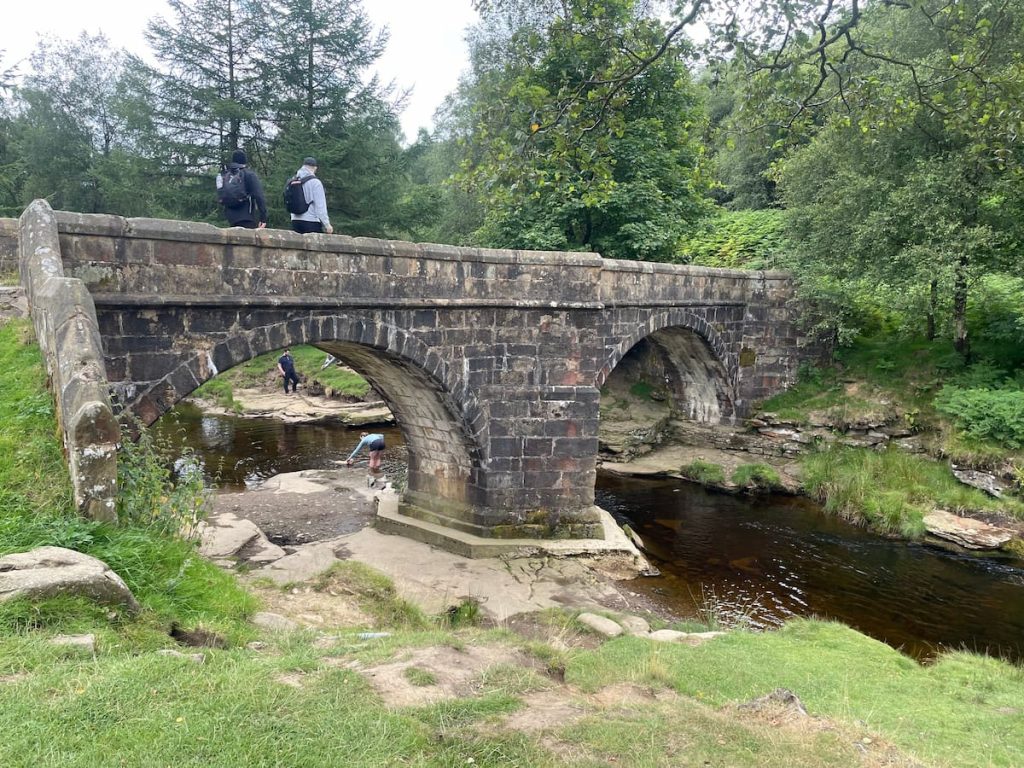 packhorse bridge at slippery stones