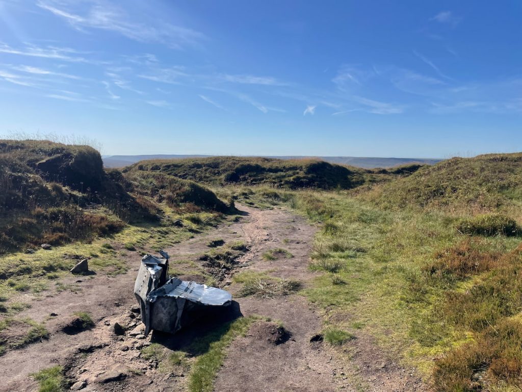 plane part along the path of b29 crash site