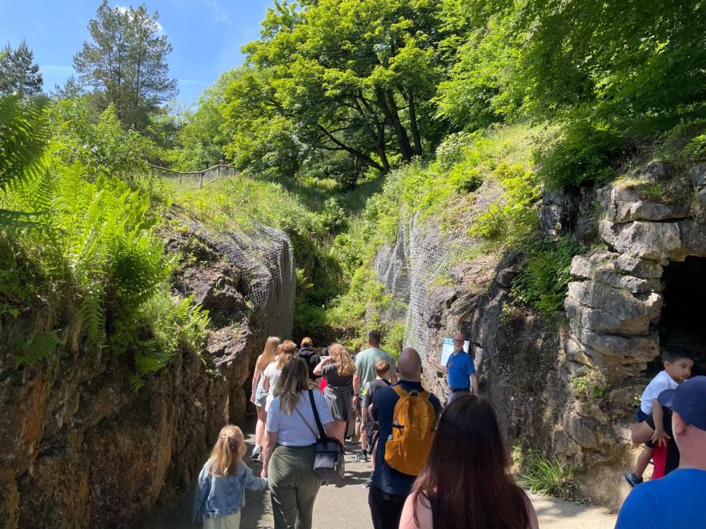 main entrance great masson cavern heights of abraham