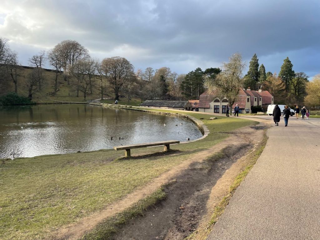footpath towards the timber yard in lyme park