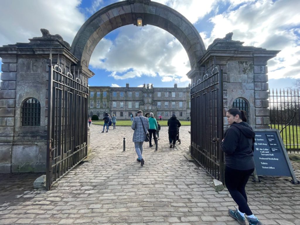 lyme park gates to main house