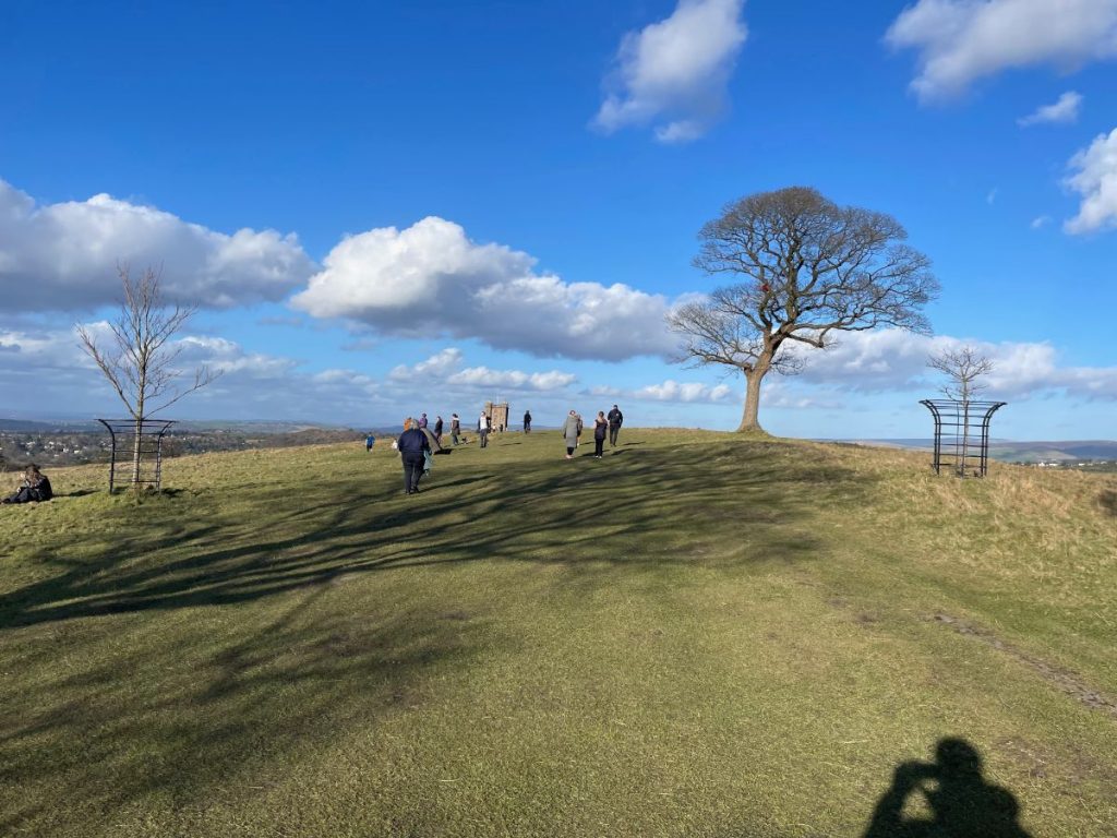 path toward the cage at lyme park