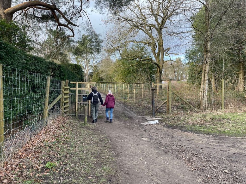 track behind lyme park house on main walk