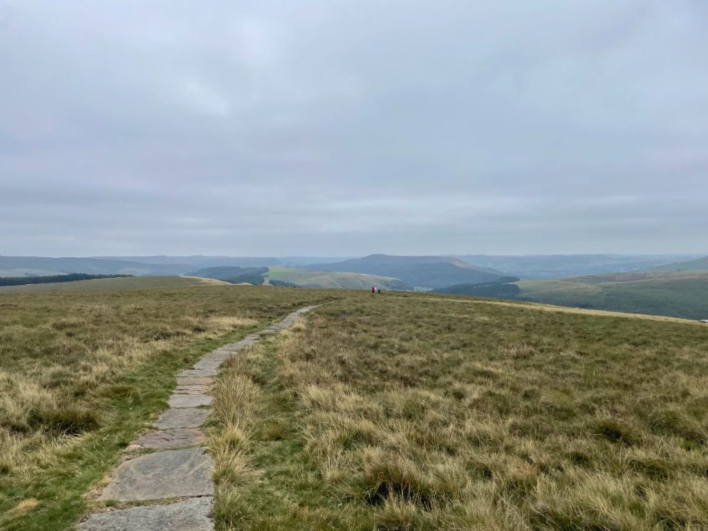 stone path down hill from alport castles