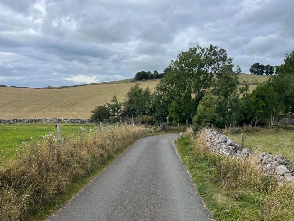 main road section on thors cave walk before turning off left