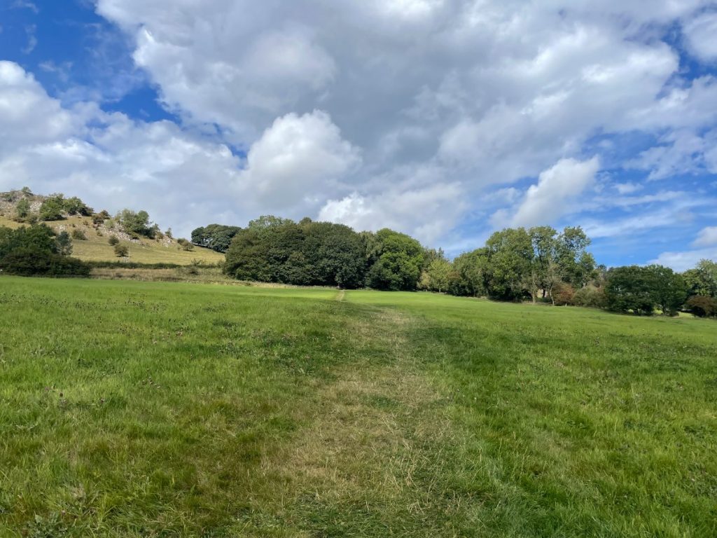 uphill sction near wetton hill
