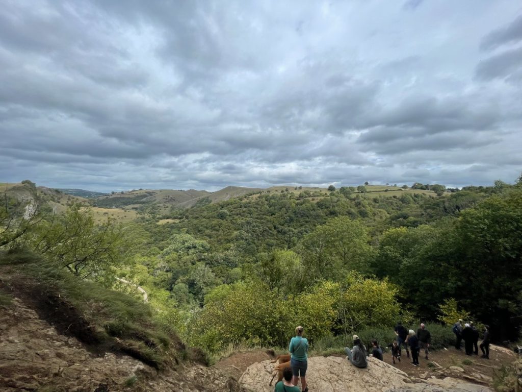 view from platform outside thors cave